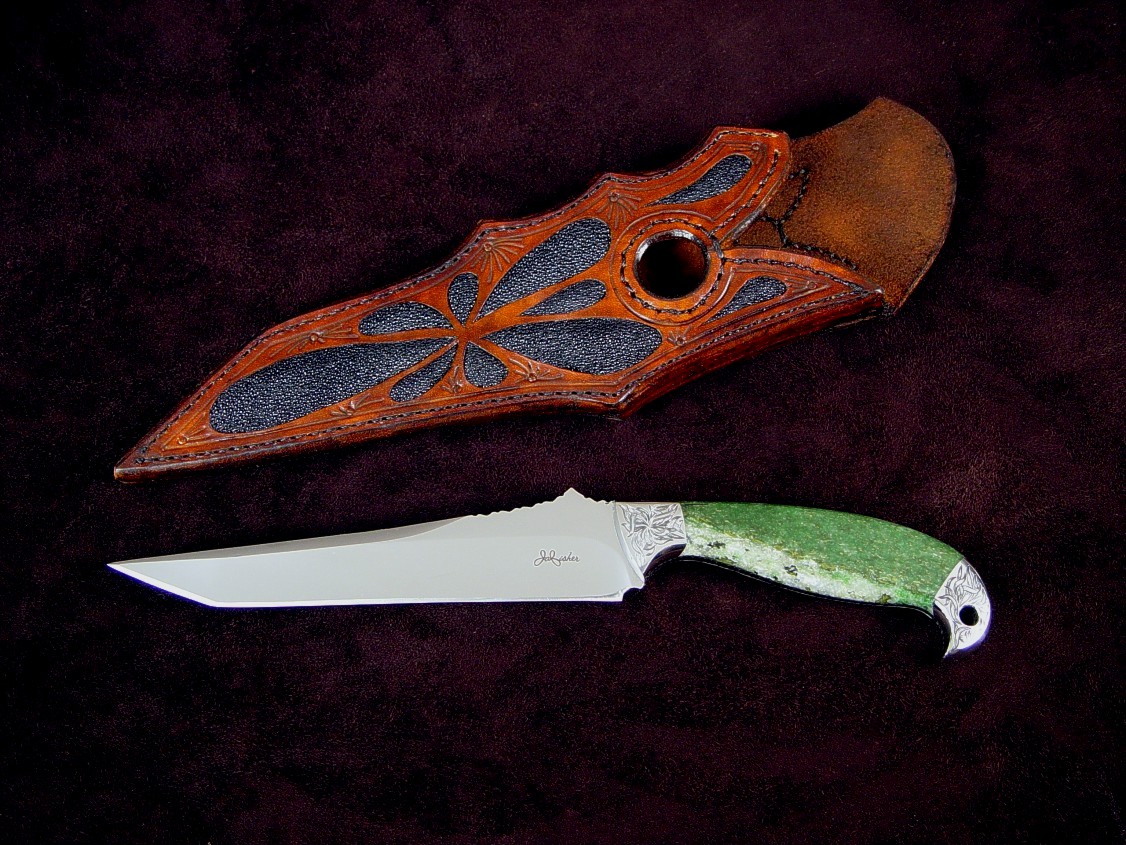 Mercator fine tanto style art, collectors knife by Jay Fisher