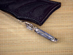 "Gibson Trailhead" inside handle edgework, filework detail