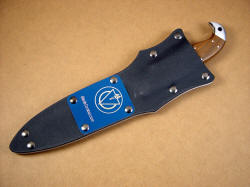 "Kapteyn" professional blade combat instructor's knife, sheathed view