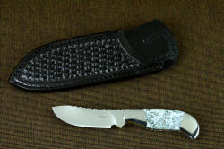 "Menkar" obverse side view, black basketweave sheath 